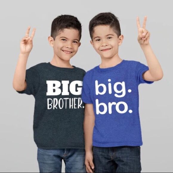 Toddler Boys Unordinary Toddler Big Bro Gender Reveal Tee Shirt - Sz 4T - Picture 1 of 3